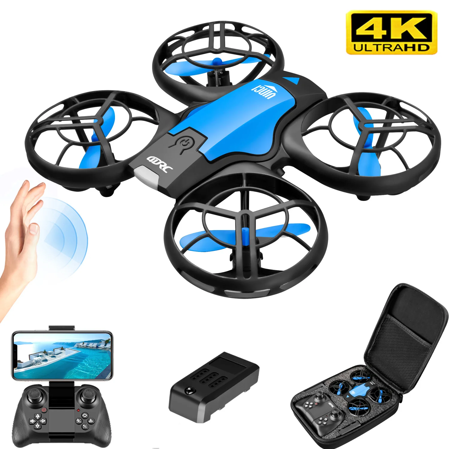 Drone Battery Box - Nouveau mini drone V8 4K professionnel