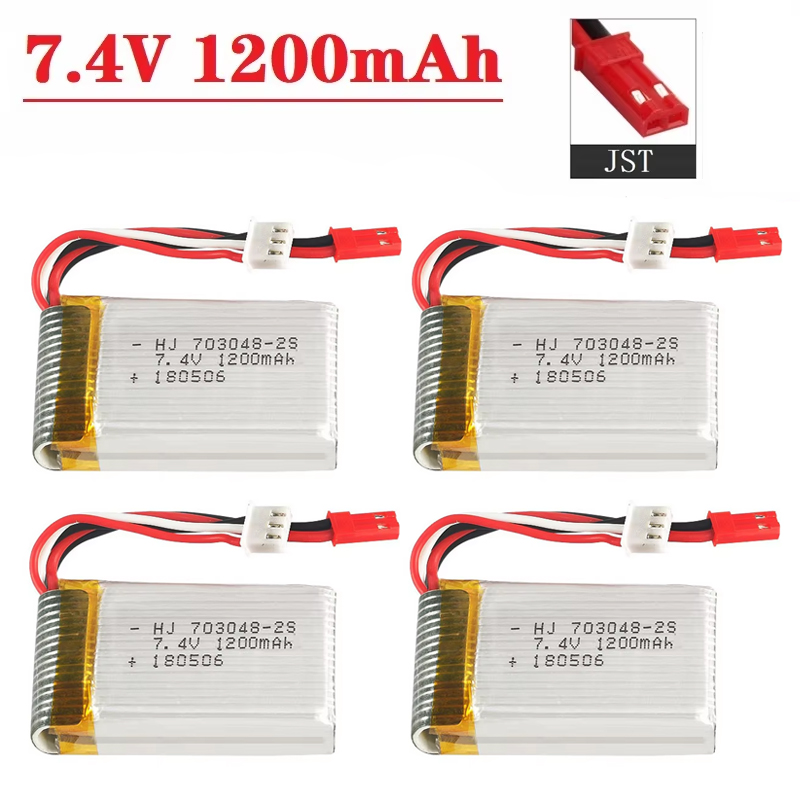 Drone Battery Connector - Batterie Lipo 2S 7,4V 1200mAh 703048