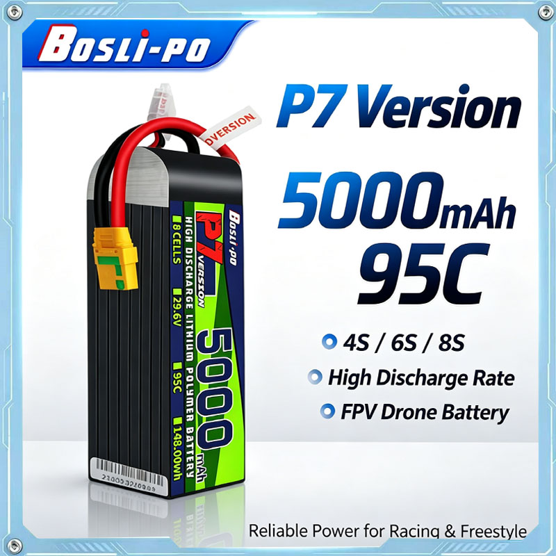 Drone Battery 6S - Batterie LiPo Boslipo P7 Version 5000mAh