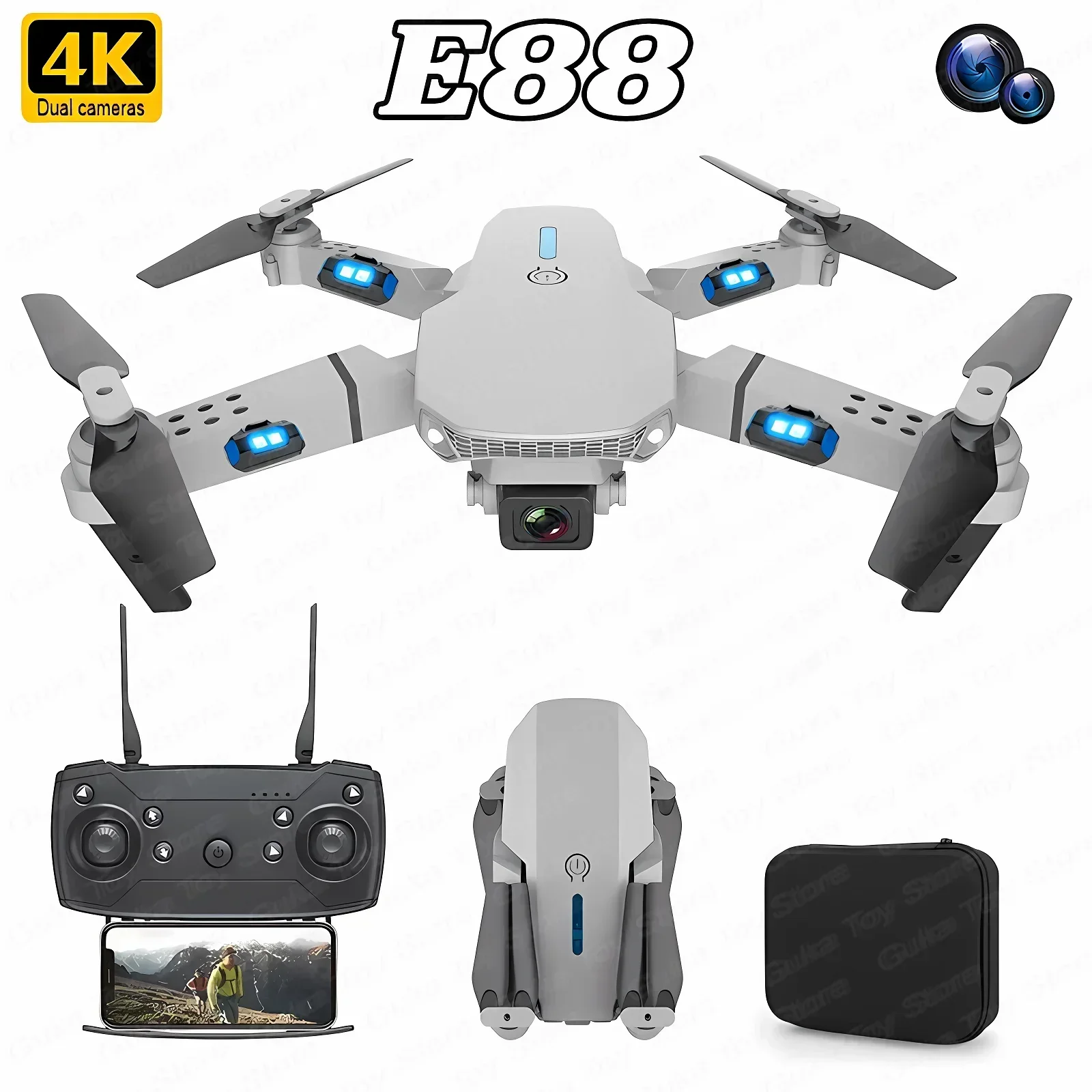 Drone E88 Pro WIFI FPV Grand A - Drone Battery Case avis et prix