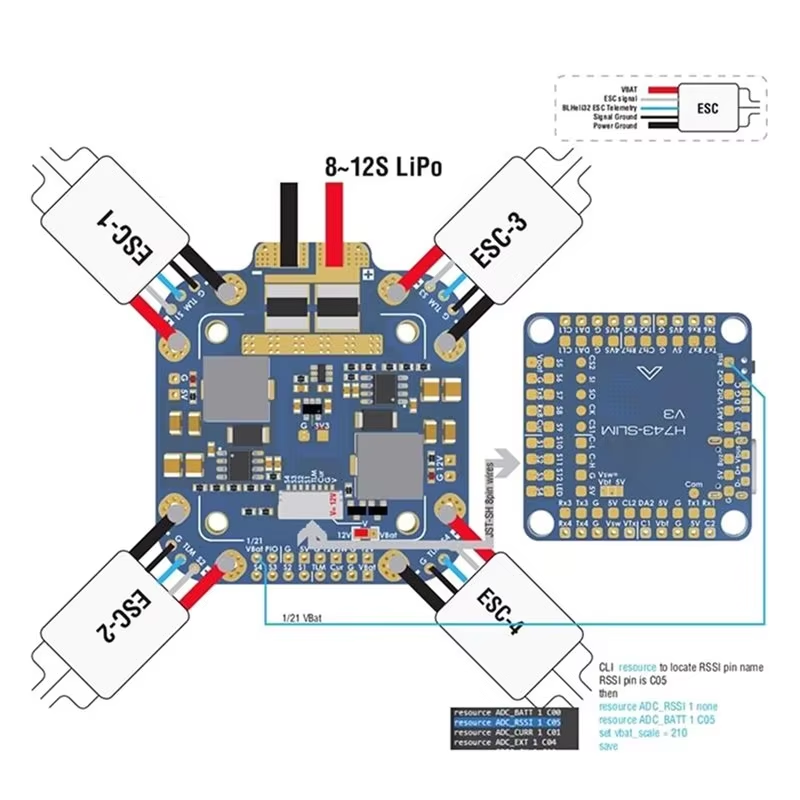 Carte Matek System XCLASS PDB  - Drone Battery Lipo avis et prix