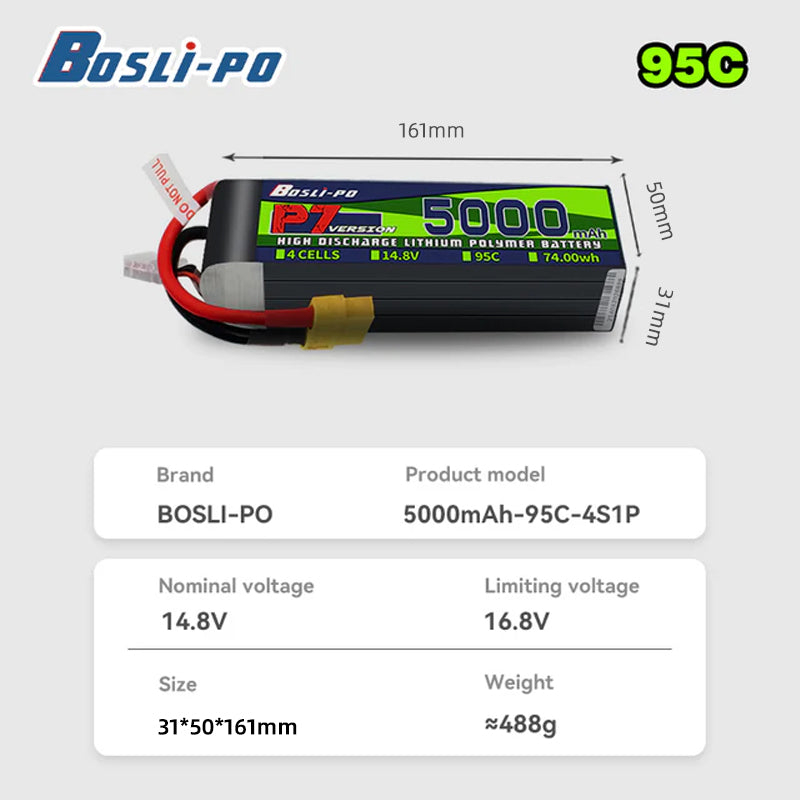 Batterie LiPo Boslipo P7 Versi - Drone Battery 6S avis et prix