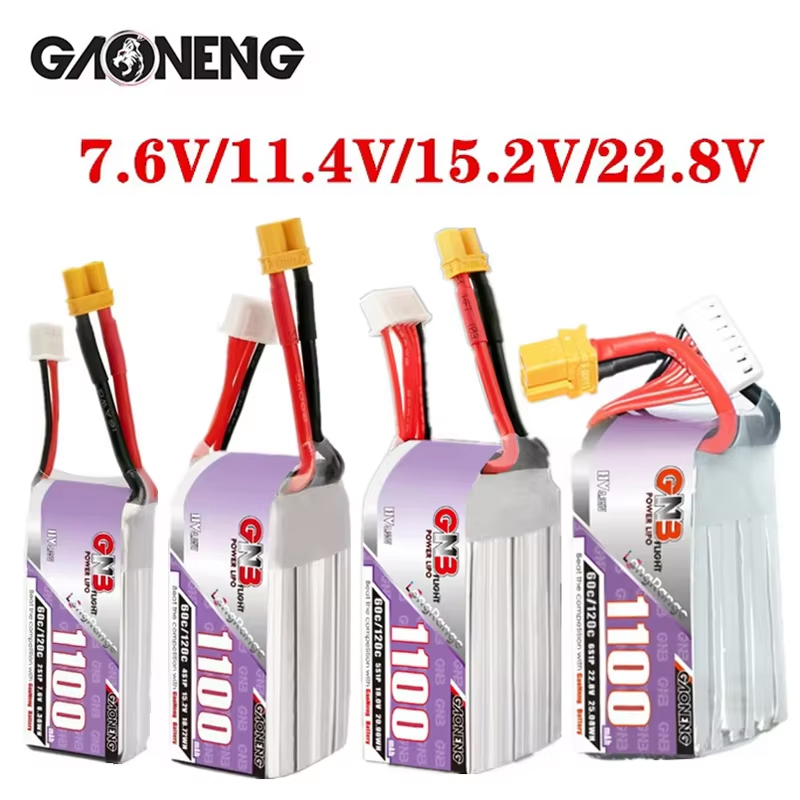 GNB 1100mAh 2S 3S 4S 6S 60C/12 - Drone Battery Connector avis et prix