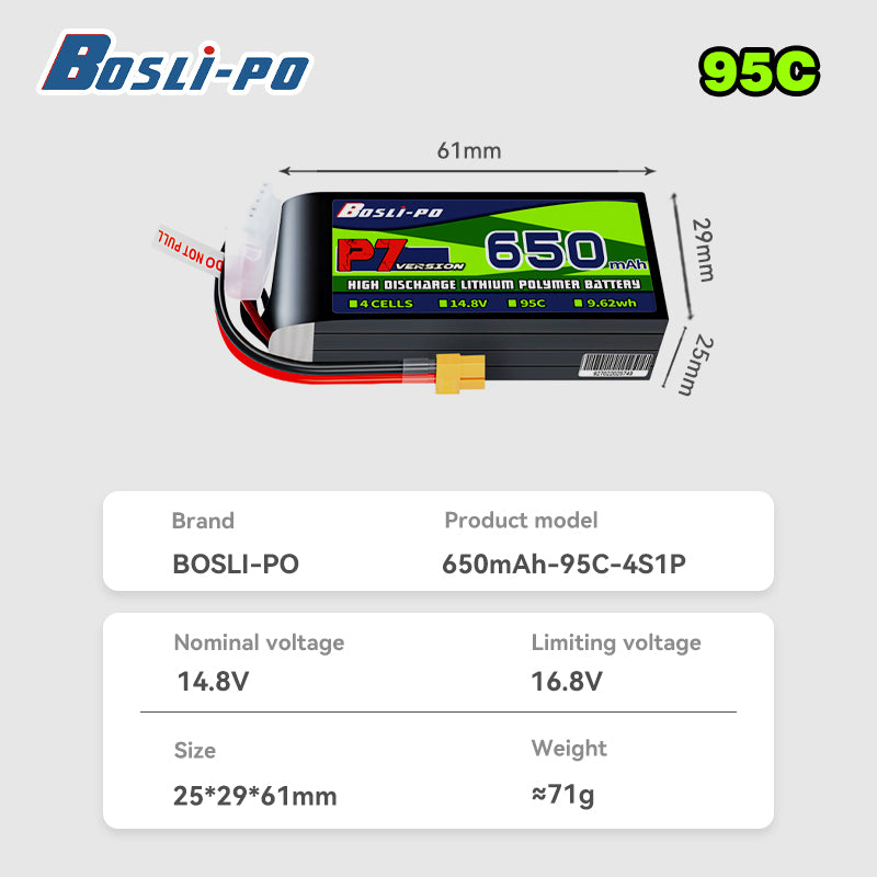 Batterie Lipo Boslipo P7 Versi - Drone Battery 6S avis et prix