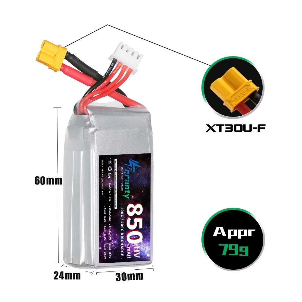 1/2/3 pièces TERANTY 3S 11.4V  - Drone Battery Connector avis et prix